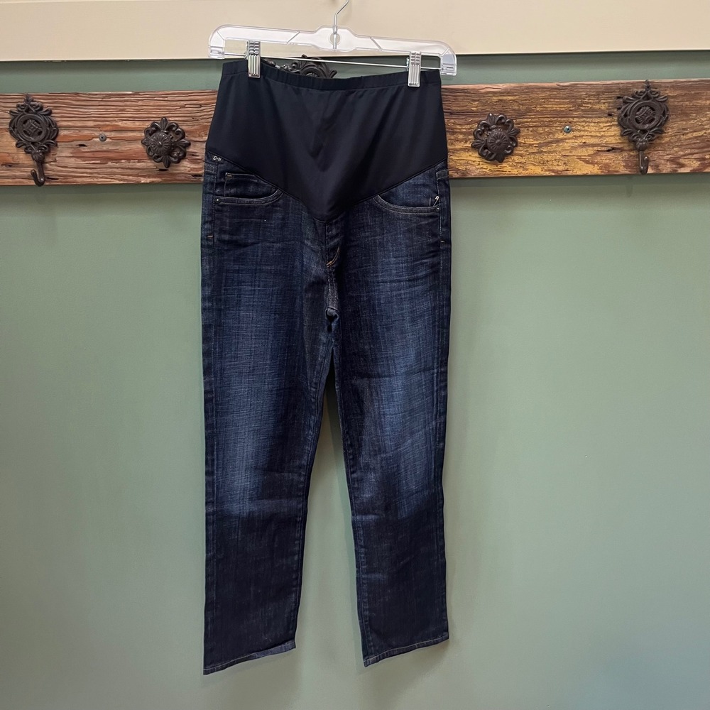 Citizens of Humanity Phoebe Skinny Crop Maternity Jeans Dark Wash Size 28